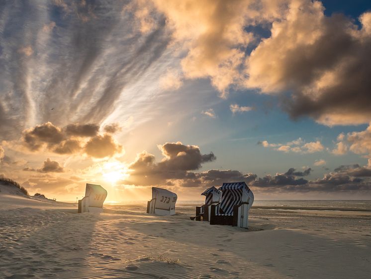 Strand på øen Spiekeroog 