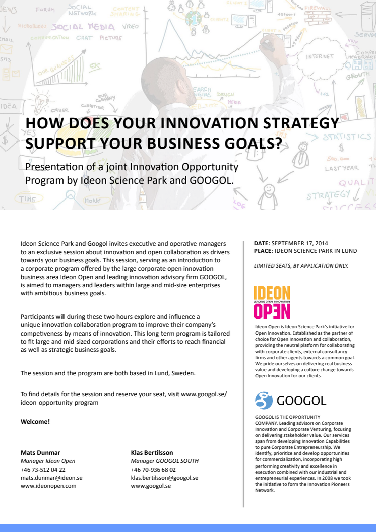 How does your innovation strategy support your business goals?