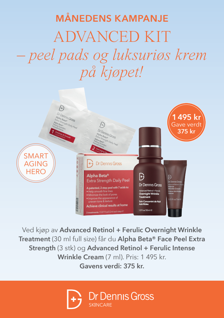 ADVANCED KIT – peel pads og luksuriøs krem på kjøpet!