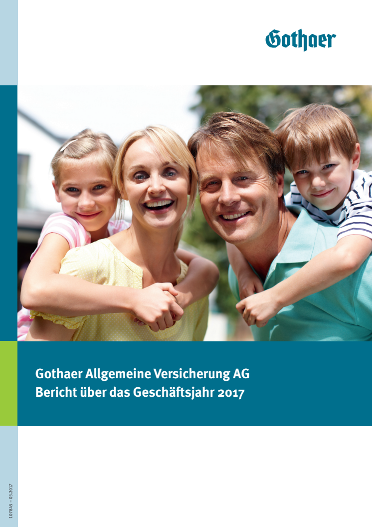 Gothaer Allgemeine Versicherung AG: Bericht über das Geschäftsjahr 2017