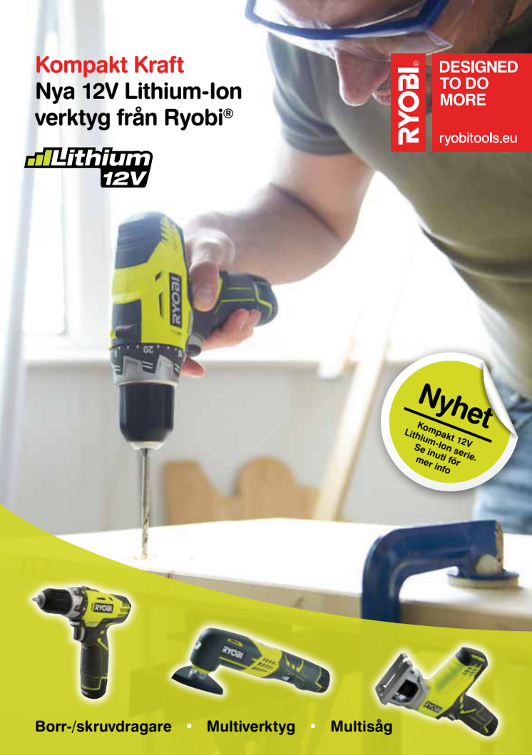  RYOBI 12 Volt Broschyr 