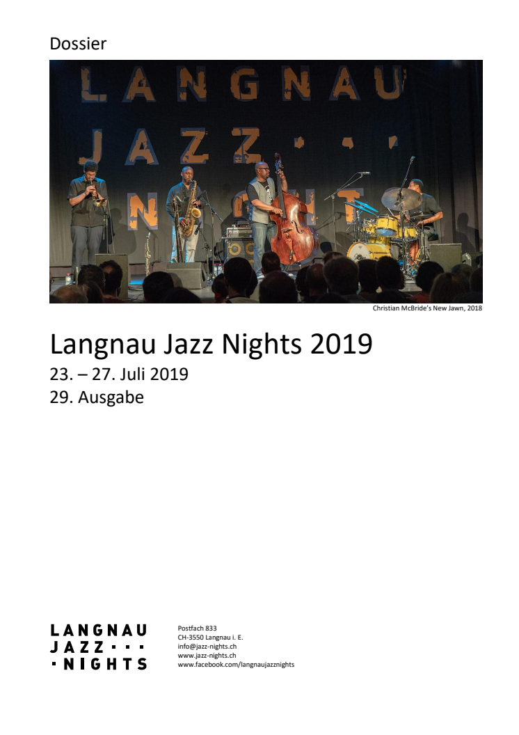 Die Langnau Jazz Nights 2019 – Mehr als ein Festival