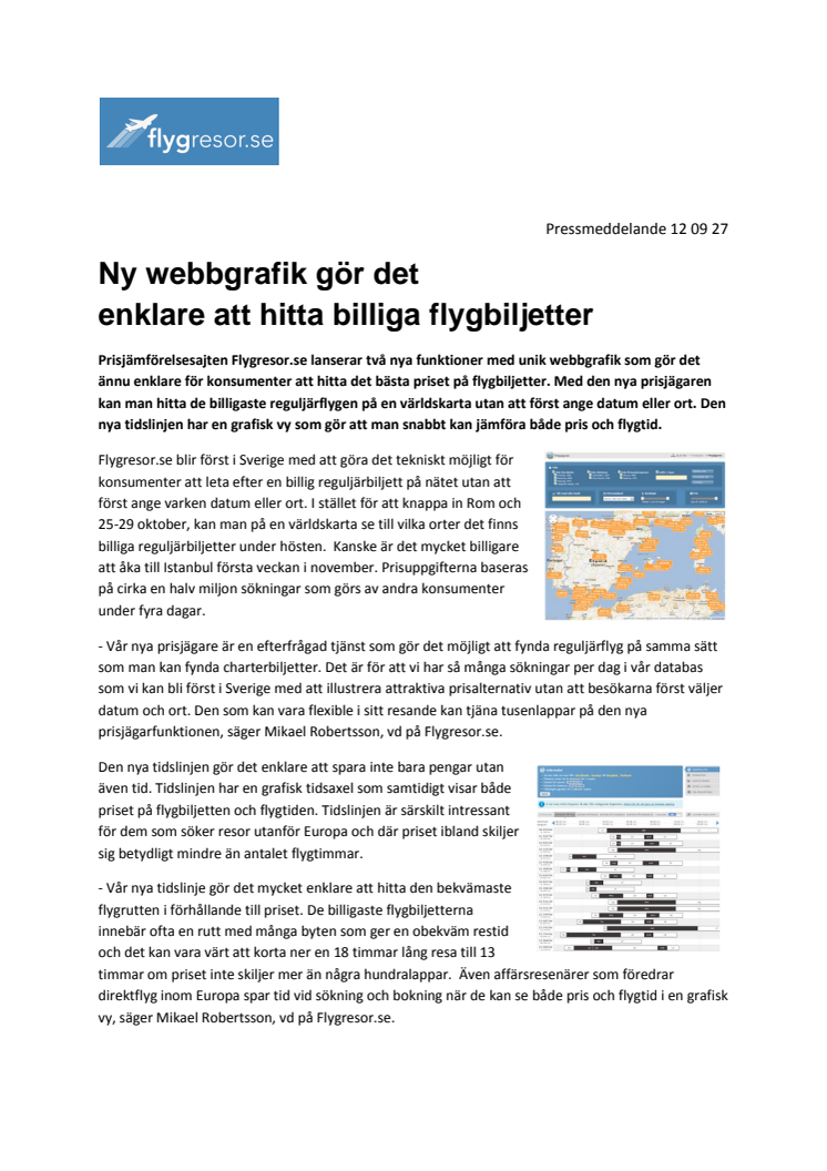 Ny webbgrafik gör det enklare att hitta billiga flygbiljetter