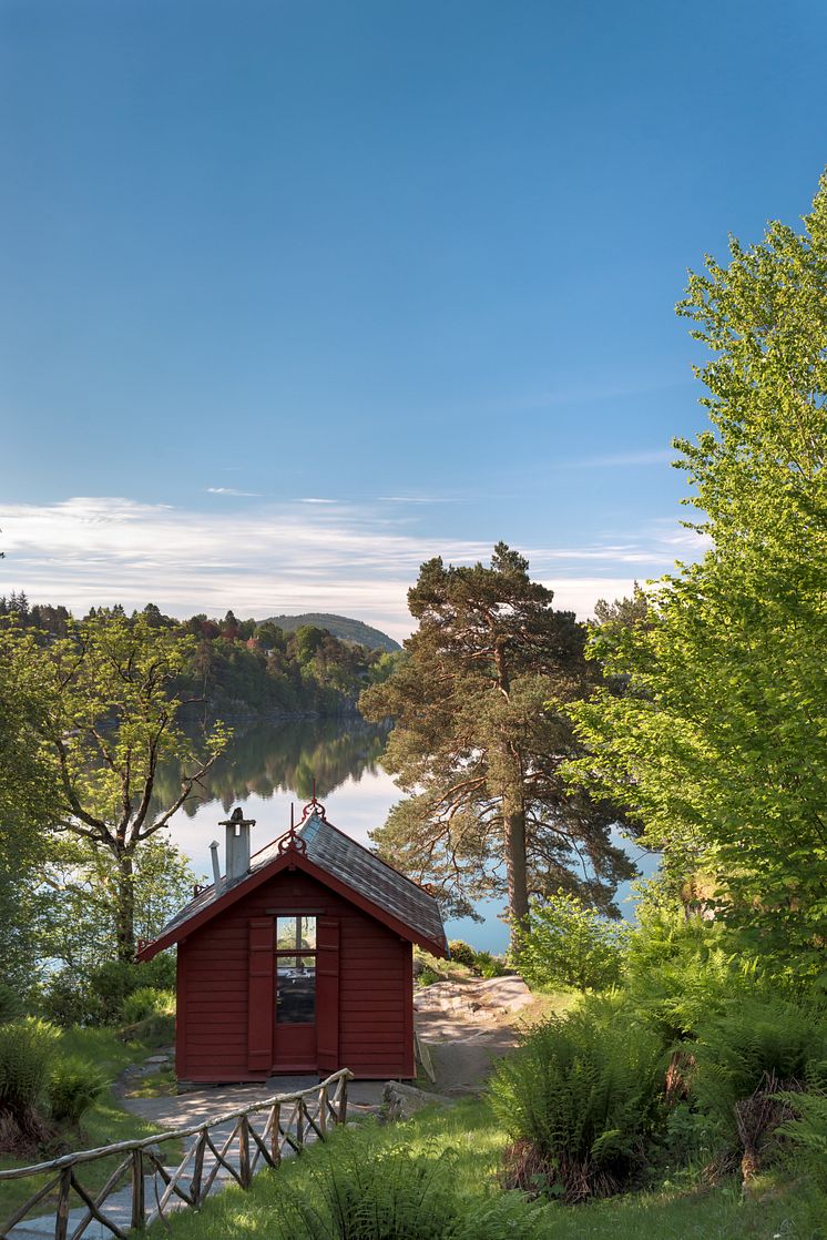 Uteområdet på Troldhaugen, komponisthytten