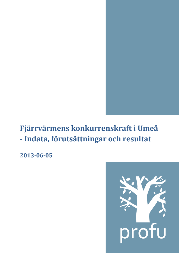 Ny undersökning visar: fjärrvärme från Umeå Energi har lägre klimatpåverkan än värmepumpar