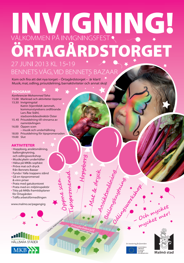 Invigning av Örtagårdstorget 27 juni 2013