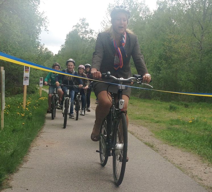 Infrastrukturministern invigde cykelleden Sjuhäradsrundan
