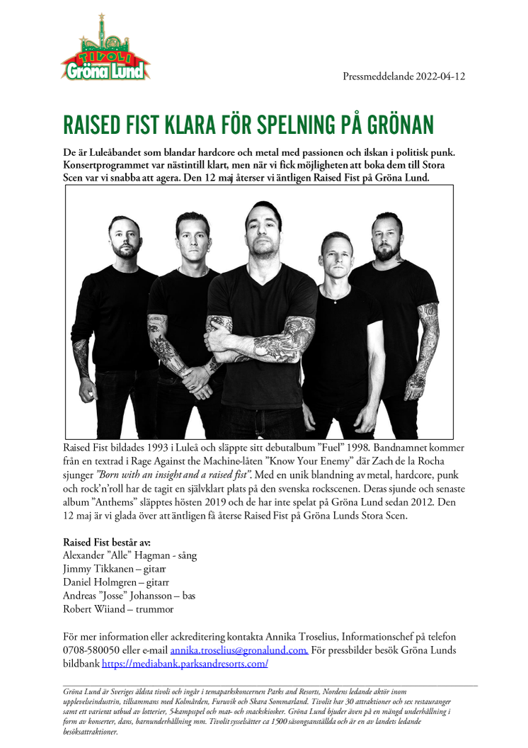 Raised Fist klara för spelning på Grönan.pdf