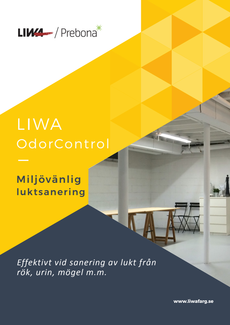 Liwa Färg AB lanserar nya produkter för luktsanering