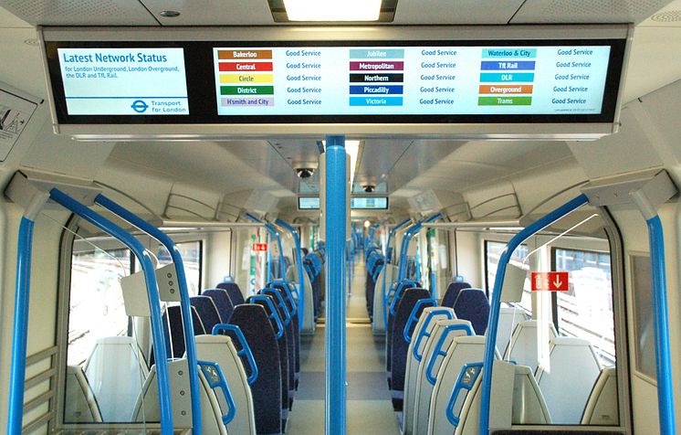 Thameslink trains - smart signs - Tube info