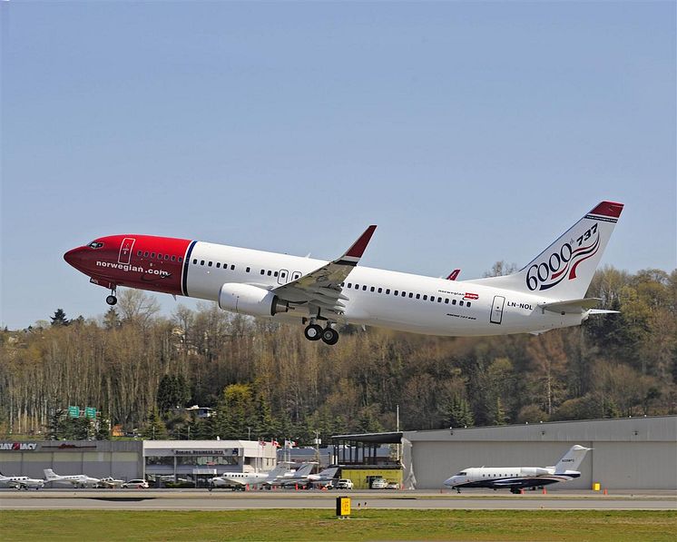 Boeing 737-800 jubilæumsfly nummer 6000