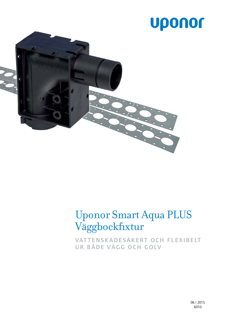 Broschyr - Uponor Smart Aqua PLUS Väggbockfixtur