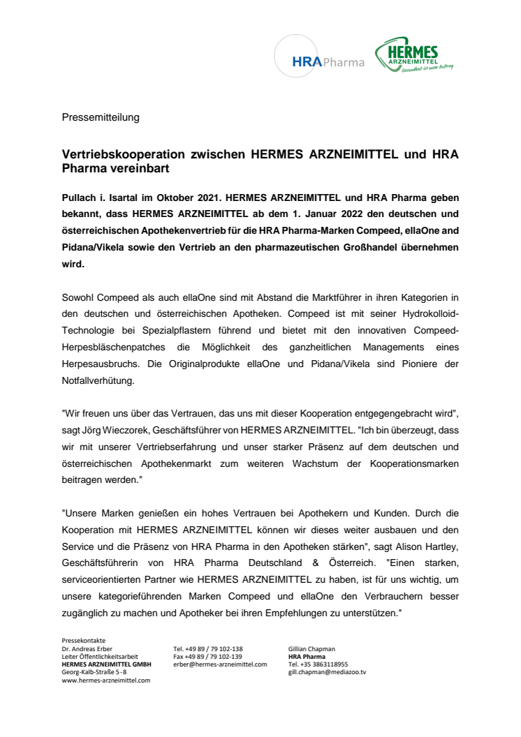 Pressemitteilung - Vertriebskooperation zwischen HERMES und HRA Pharma.pdf