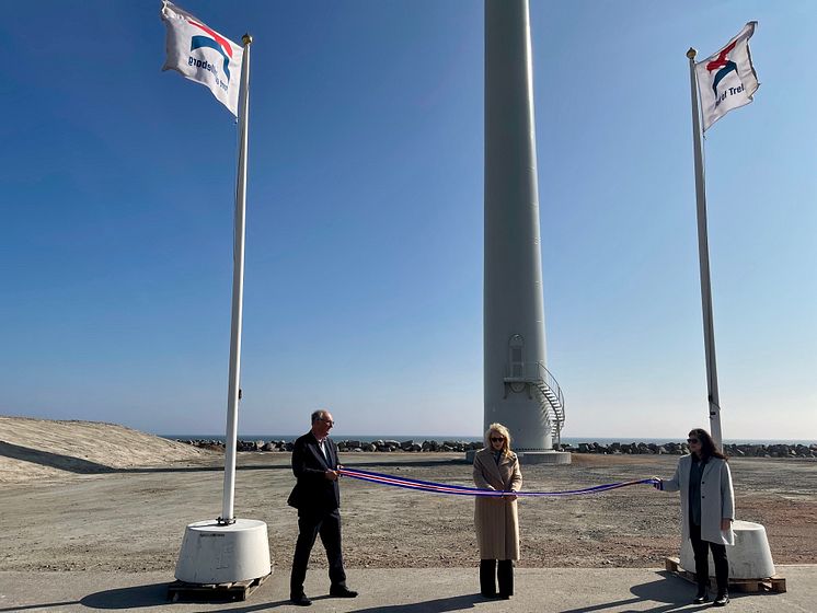 Invigning av vindkraftverken i Trelleborgs Hamn
