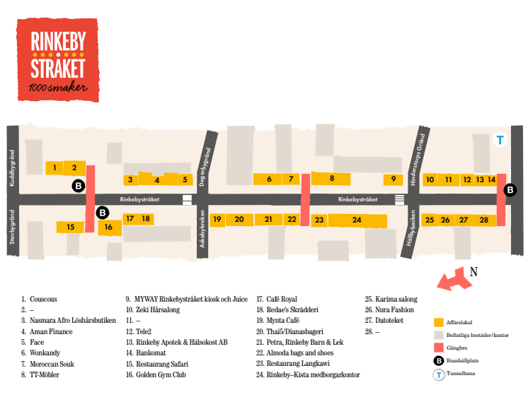Butikskarta Rinkebystråket