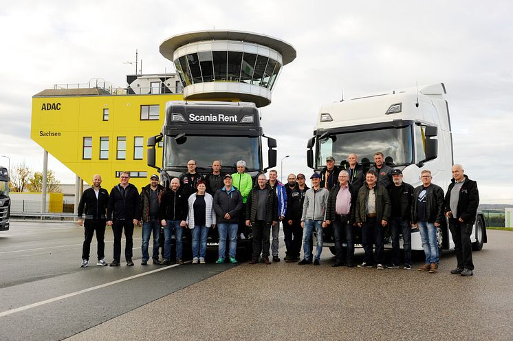 Die Spedition Spengler beim Scania Fahrsicherheitstraining