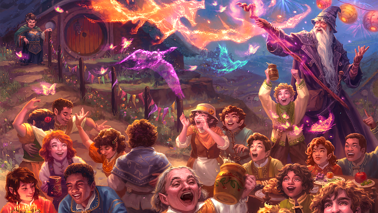 Bilbo Birthday Scene - Full art - Artist - Livia Prima