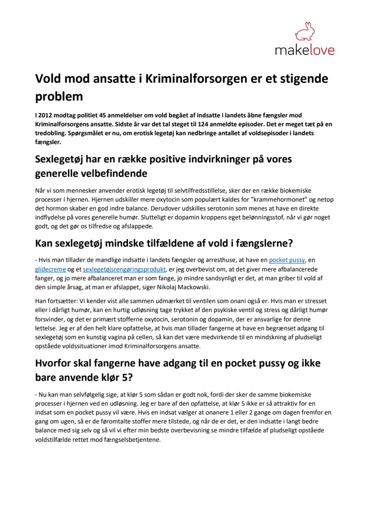 Vold mod ansatte i Kriminalforsorgen er et stigende problem