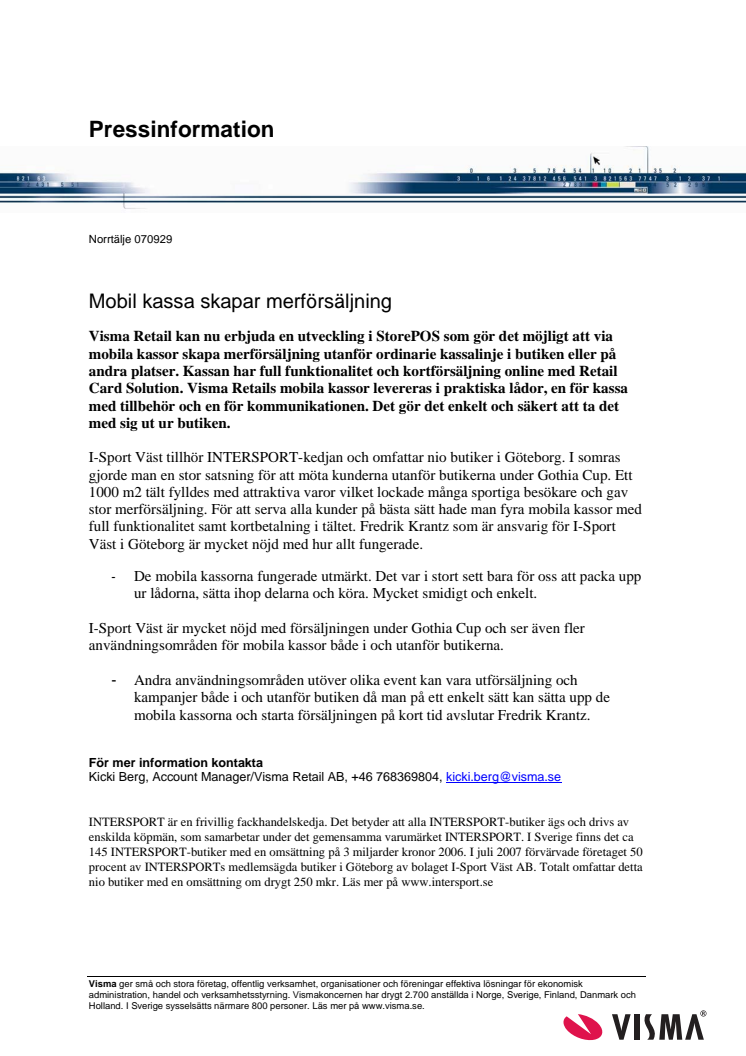 Mobil kassa skapar merförsäljning
