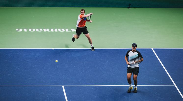 Andrey Golubev and Denys Molchanov at the BNP Paribas Nordic Open 2023