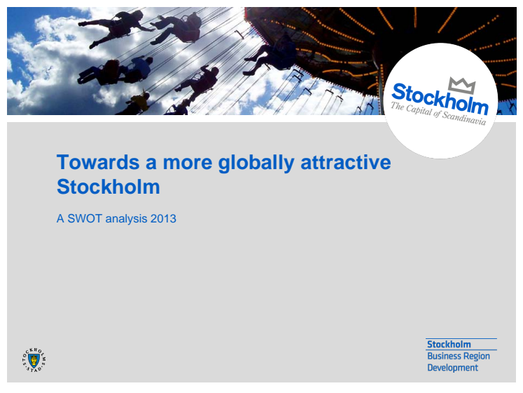 SWOT analysis: Towards a more globally attractive Stockholm