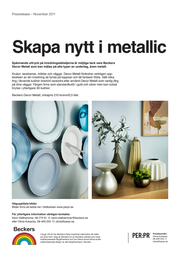 Skapa nytt i metallic