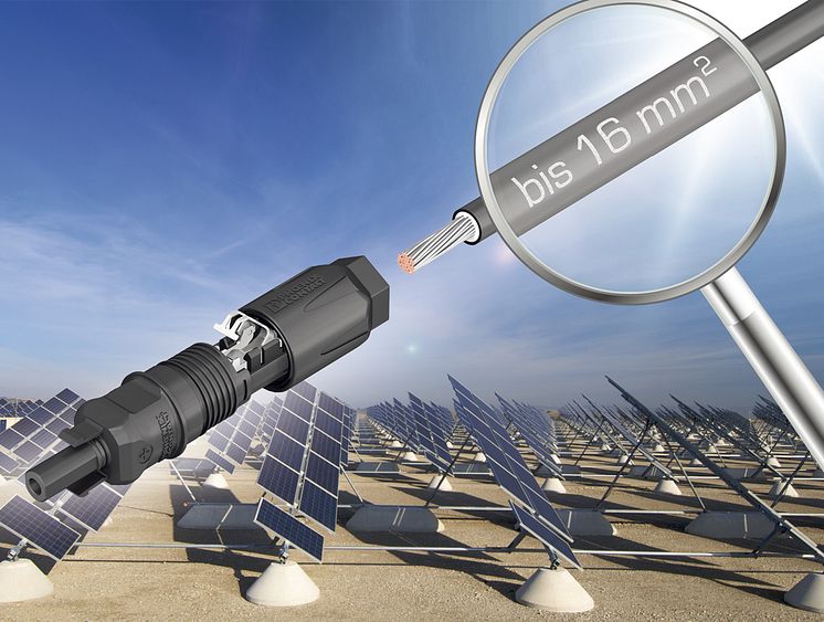 DC stik med lyntilslutning op til 16 mm2