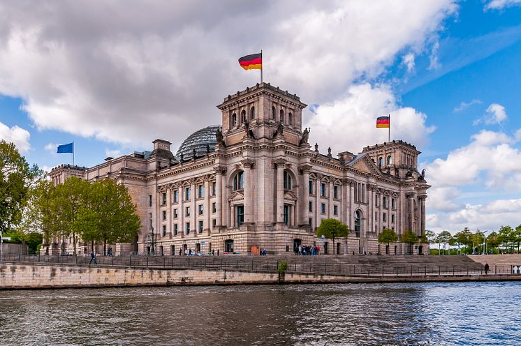 Berlin: Reichstagsgebäude, Sitz des Deutschen Bundestags