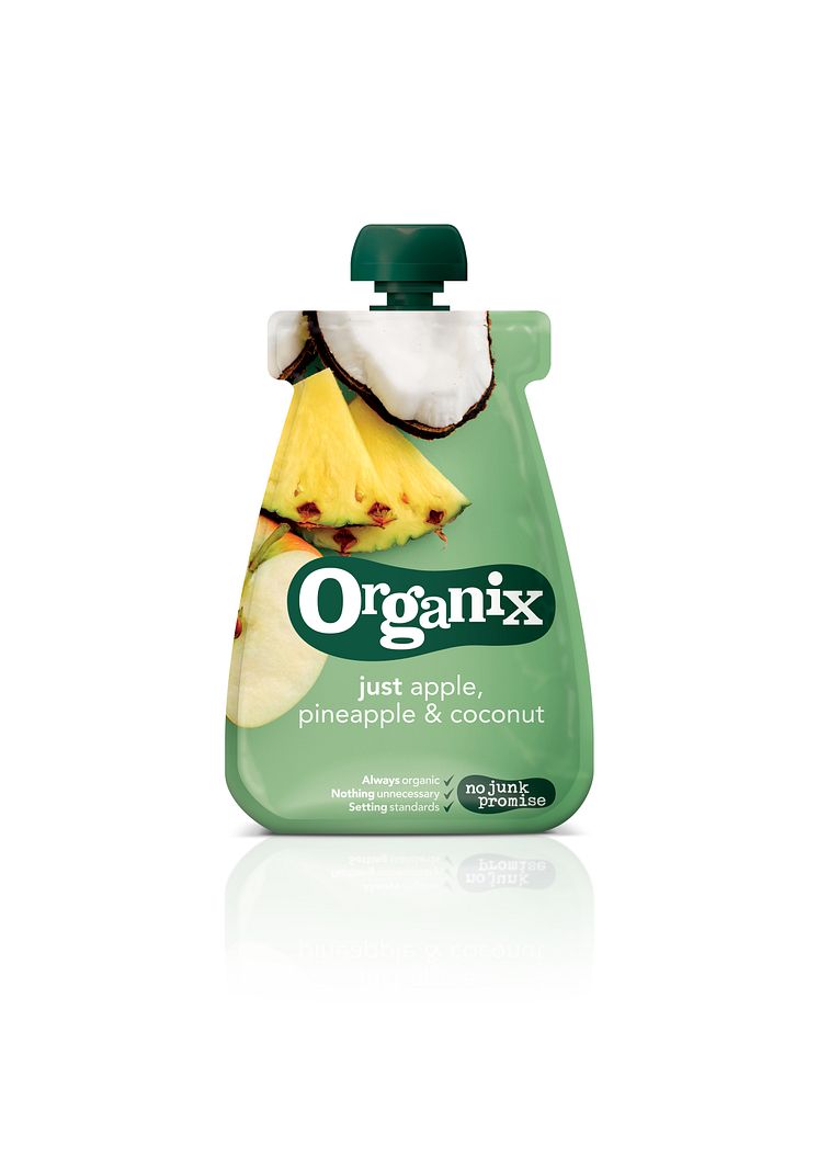 Organix Just apple, pineapple & coconut