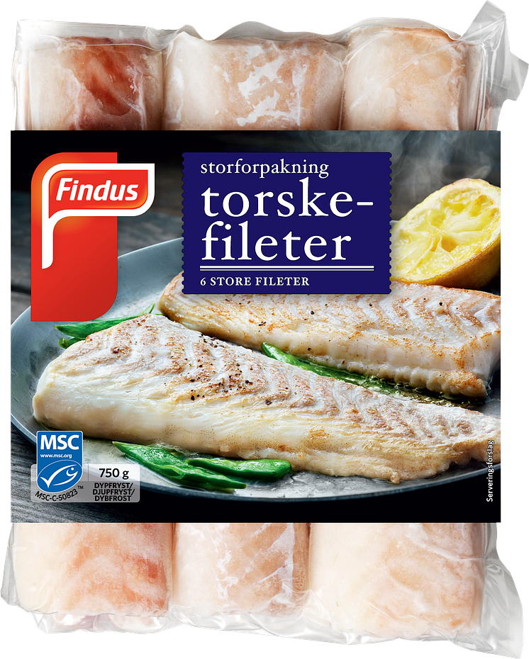 Findus torskefileter 750 g