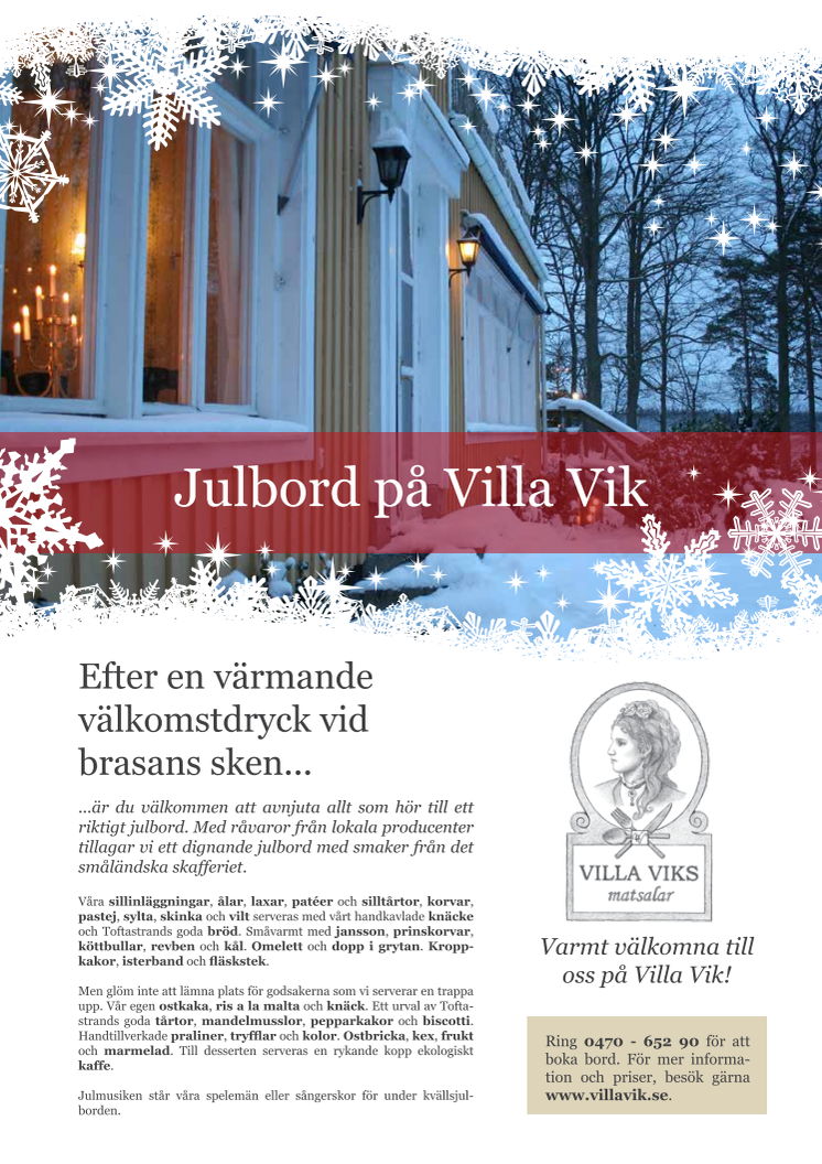 Julbord på Villa Vik