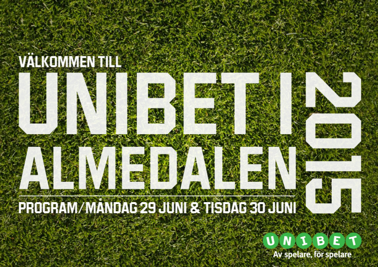 Unibets program i Almedalen 2015