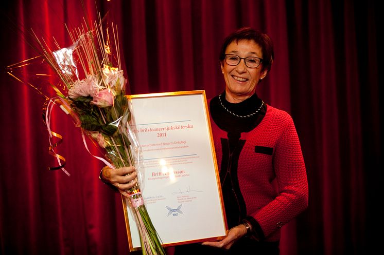 Årets Bröstsjuksköterska 2011 - Britt Andersson från Sundsvalls sjukhus