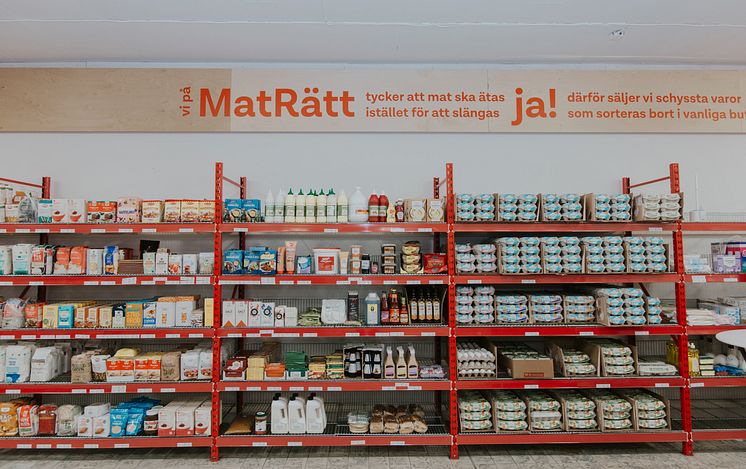 MatRätt butikshylla