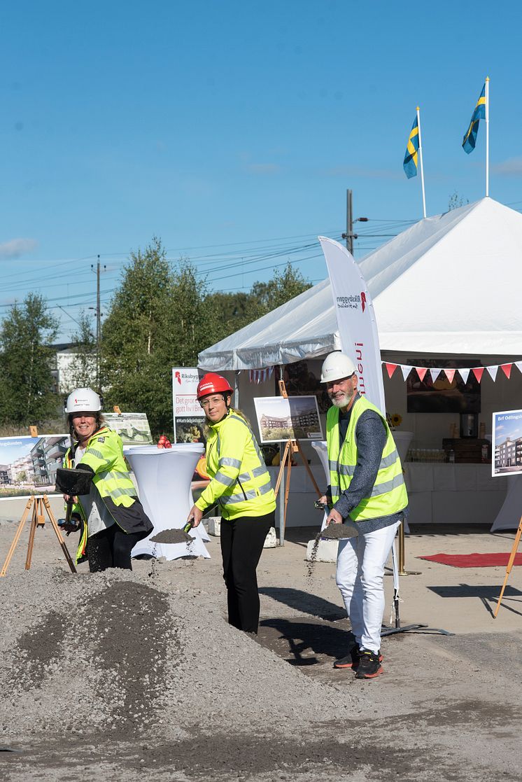 Byggstart för Riksbyggens första etapp i Bro Trädgårdsstad