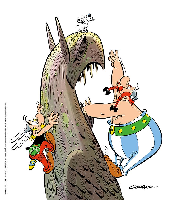 Asterix och Gripen illustration