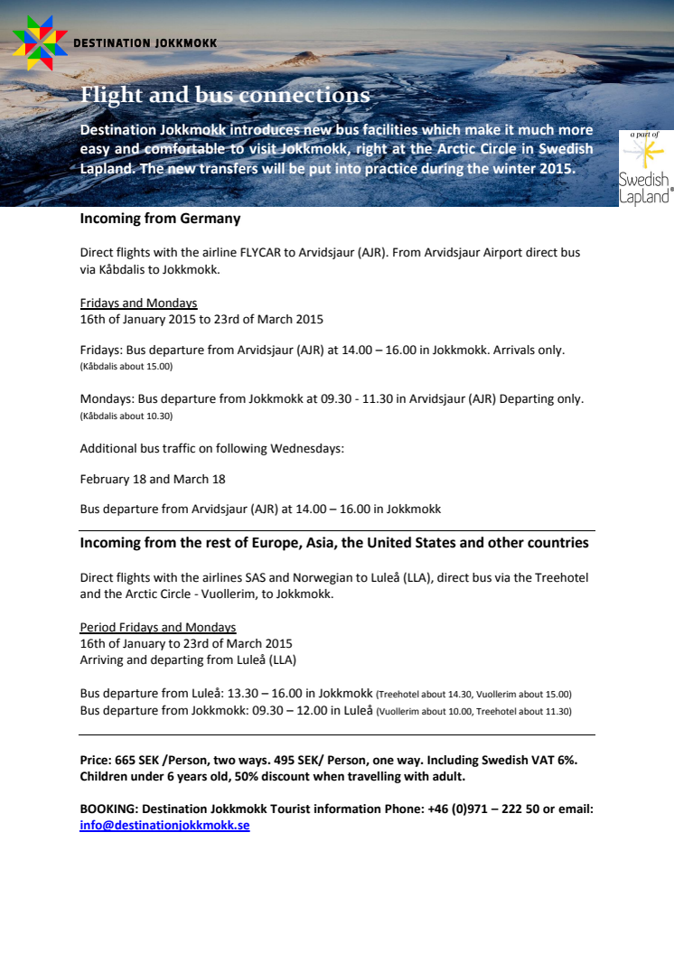 Airport bus timetable winter 2015