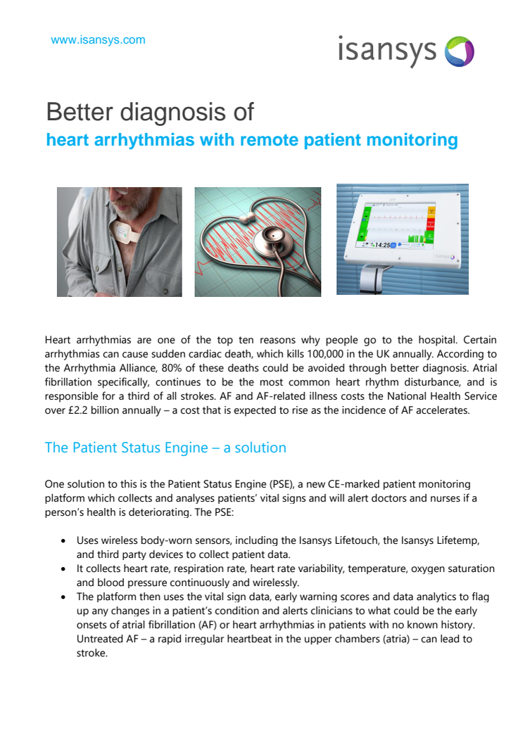 Better diagnosis of heart arrhythmias with remote patient monitoring