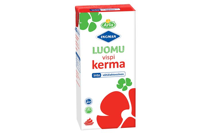 Arla Ingman Luomu Vispikerma into (UHT) 1 L