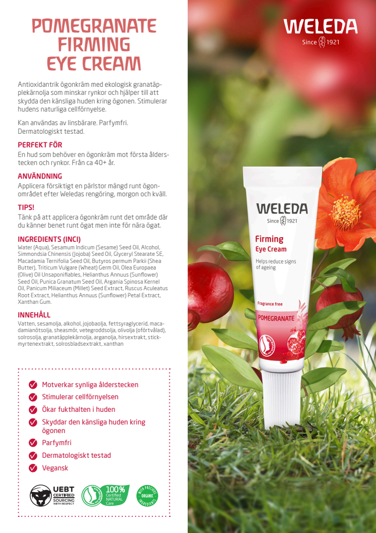 Pomegranate Firming Eye Cream