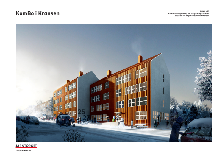 Järntorget kom tvåa i markanvisningstävling med boendekonceptet KomBo