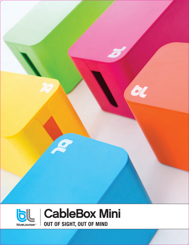 Vi lanserar ytterligare en ny Bluelounge design produkt: Cablebox Mini