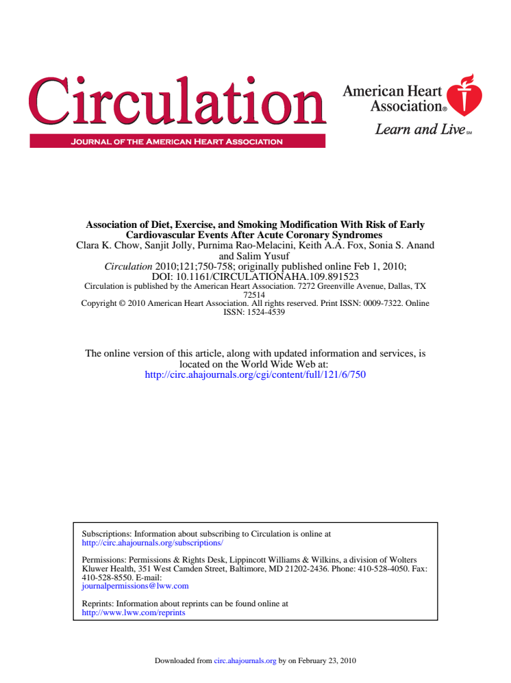 Studie om bl a växtsteroler: Journal of the American Heart Association 