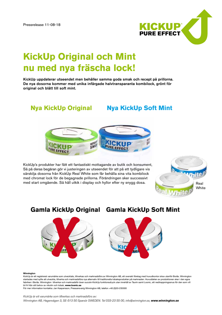 KickUp får ny design!