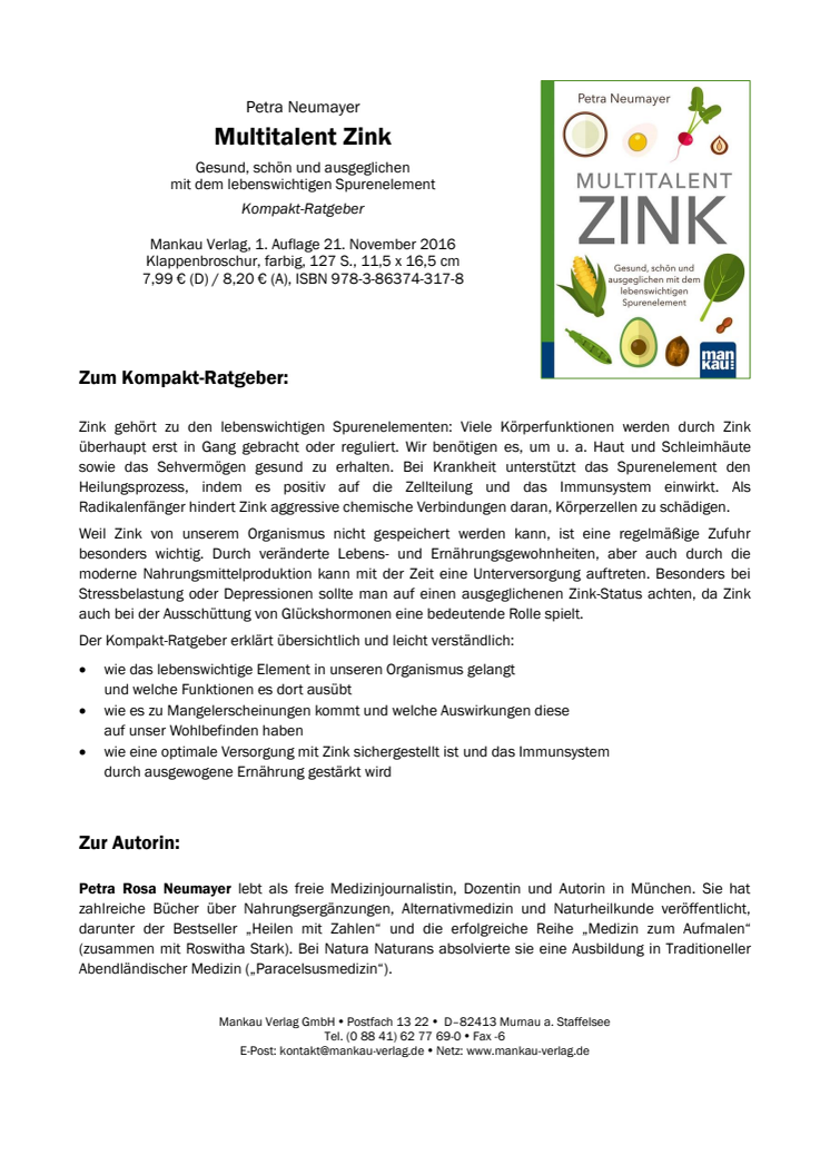 Waschzettel Multitalent Zink