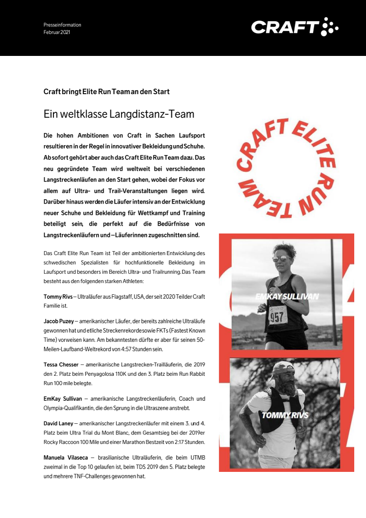 Craft Elite Run Team