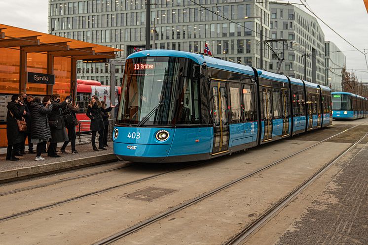 Lansering av nye trikker i januar 2022_Foto Sporveien