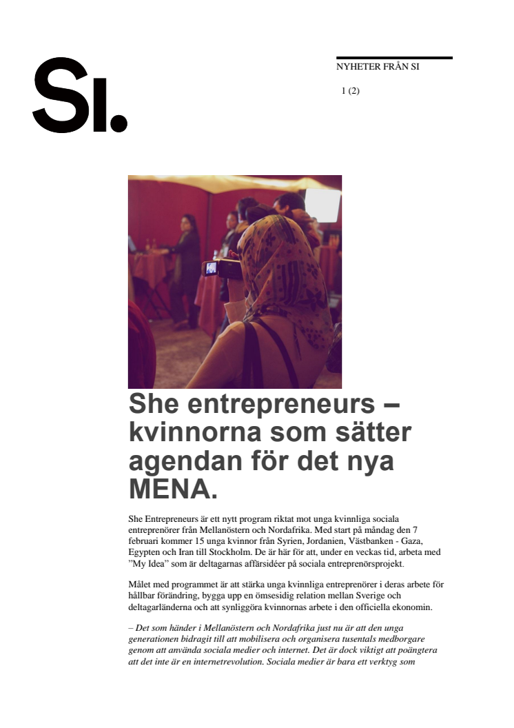 She entrepreneurs – kvinnorna som sätter agendan för det nya MENA