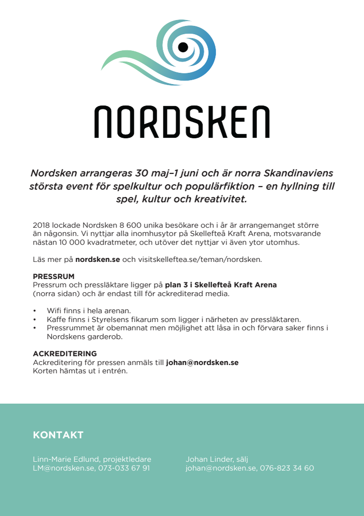 Nordsken presskit