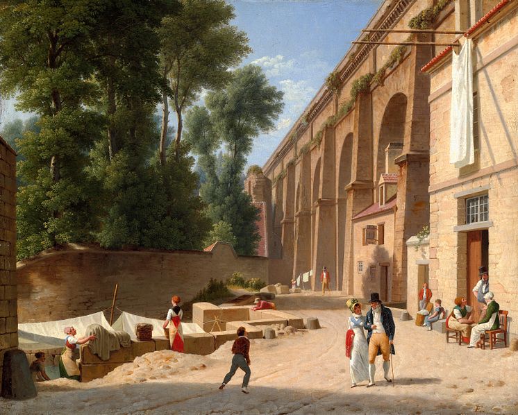C. W. Eckersberg: "Akvædukten i Arcueil", 1812. 